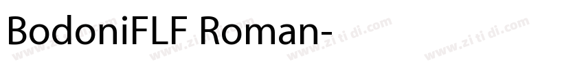 BodoniFLF Roman字体转换